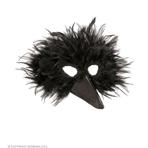 veren masker vogel, zwart