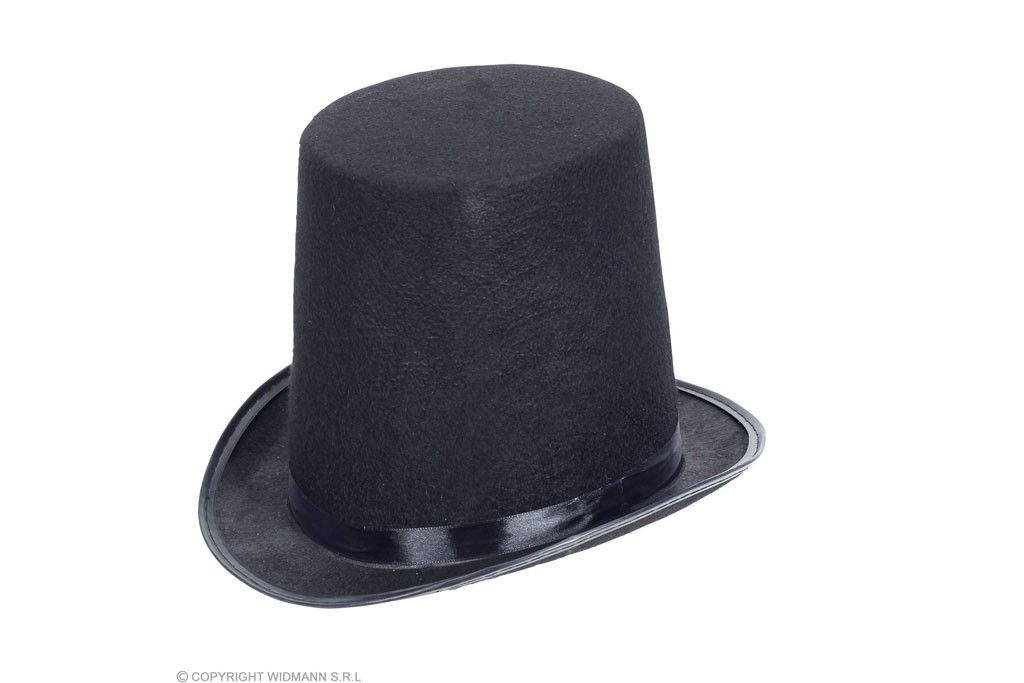 extra hoge hoed vilt, 20cm