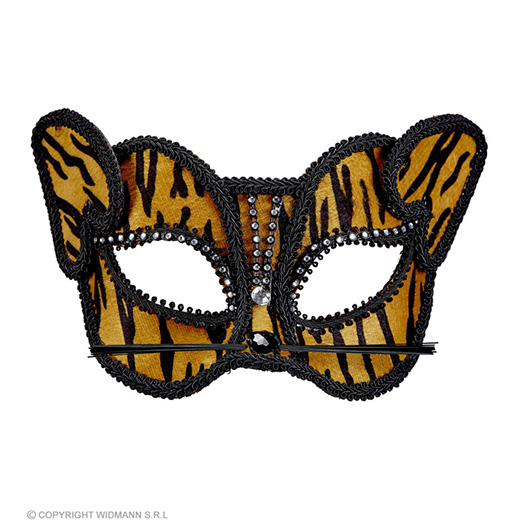 oogmasker tijger met strass