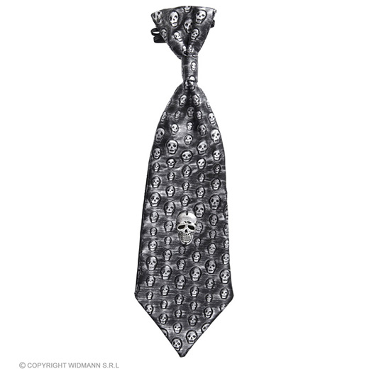stropdas schedel, metalic