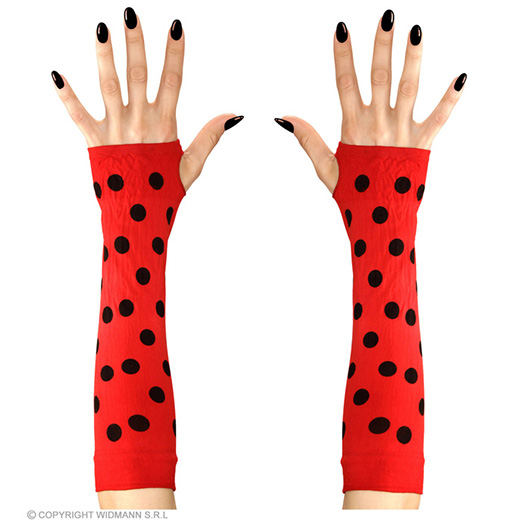 vingerloze handschoen lieveheersbeestje