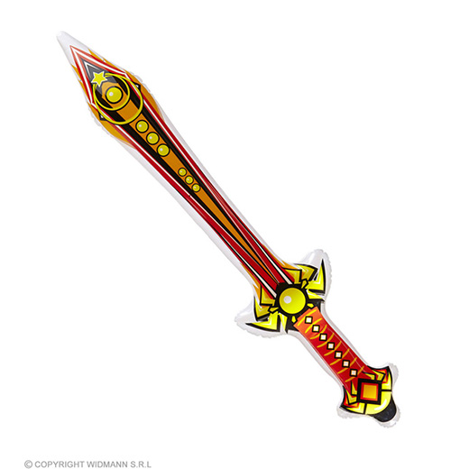opblaasbaar magisch zwaard, rood, 70cm