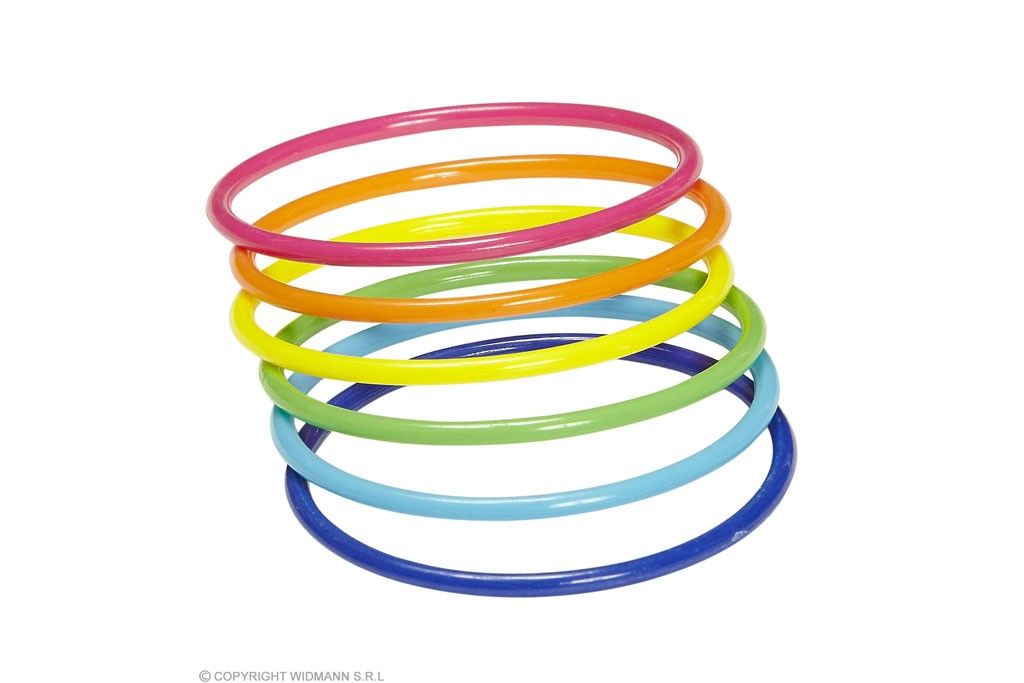 armband 25 ringen multikleuren