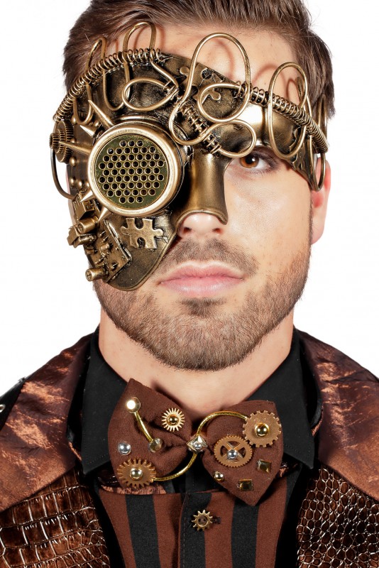 Masker Steampunk goud