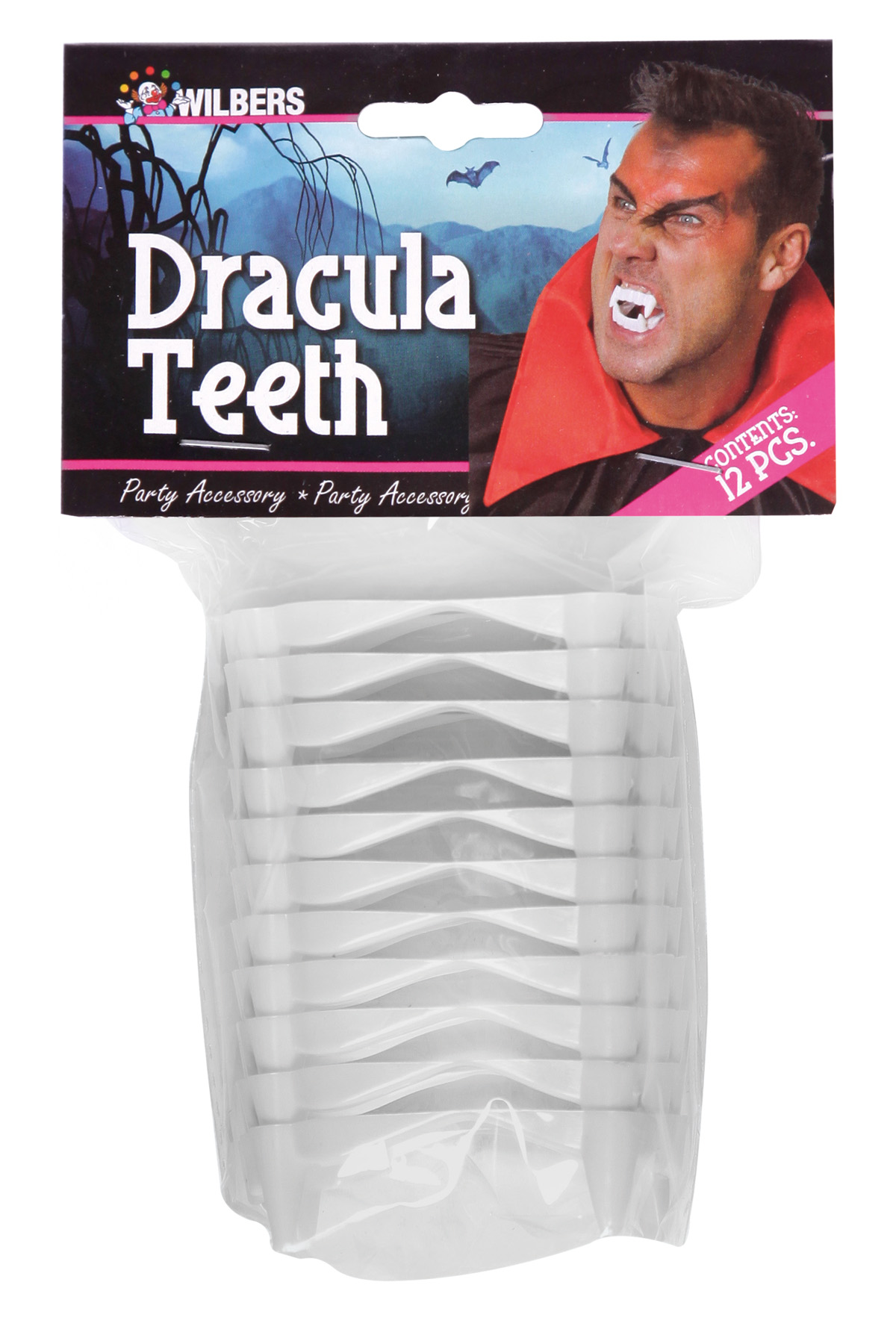 Dracula tanden (12st.in plastic zak)
