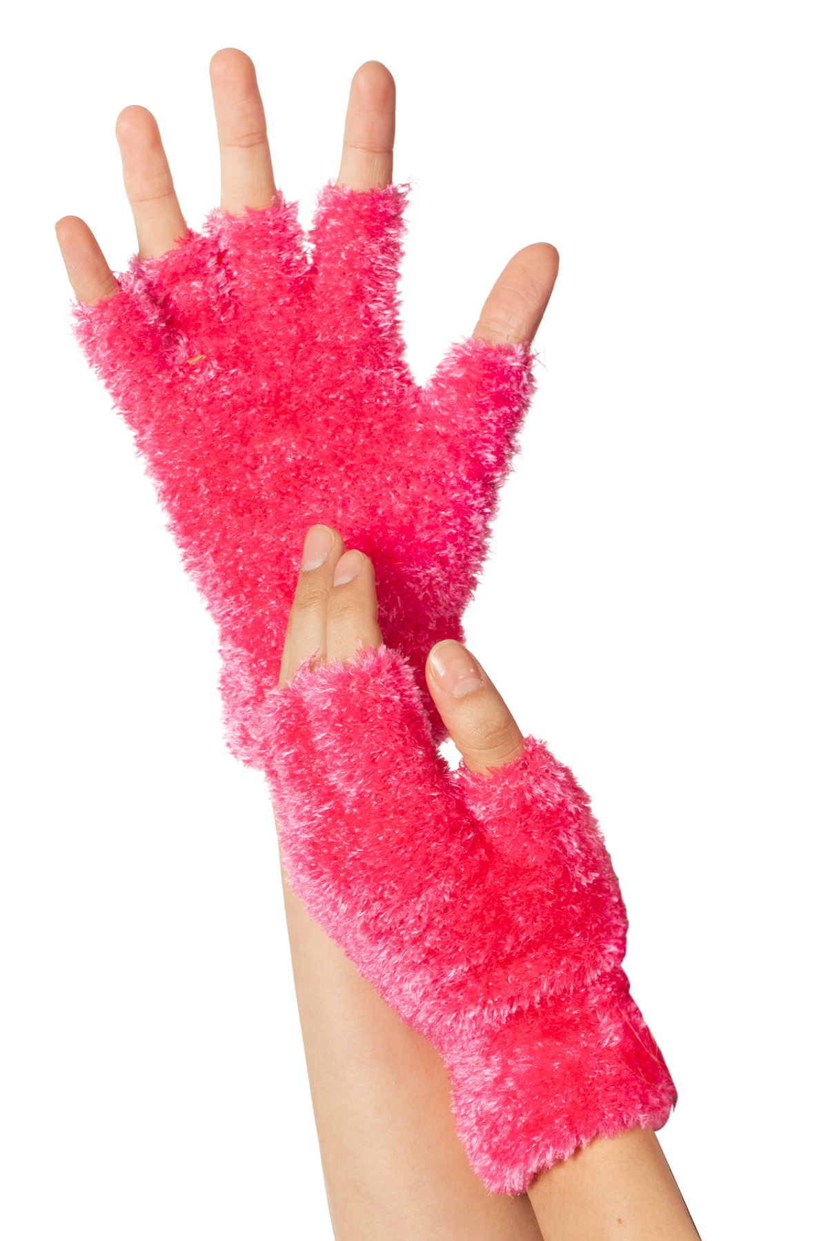 Vingerloze handschoenen pluche