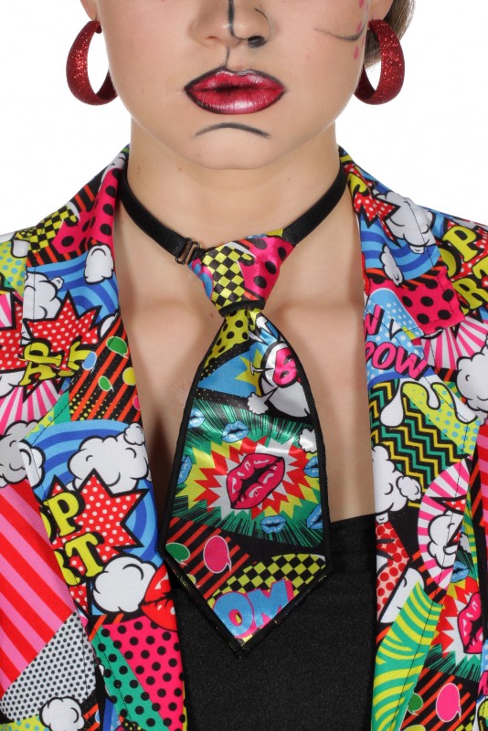 Stropdas Pop-Art kort