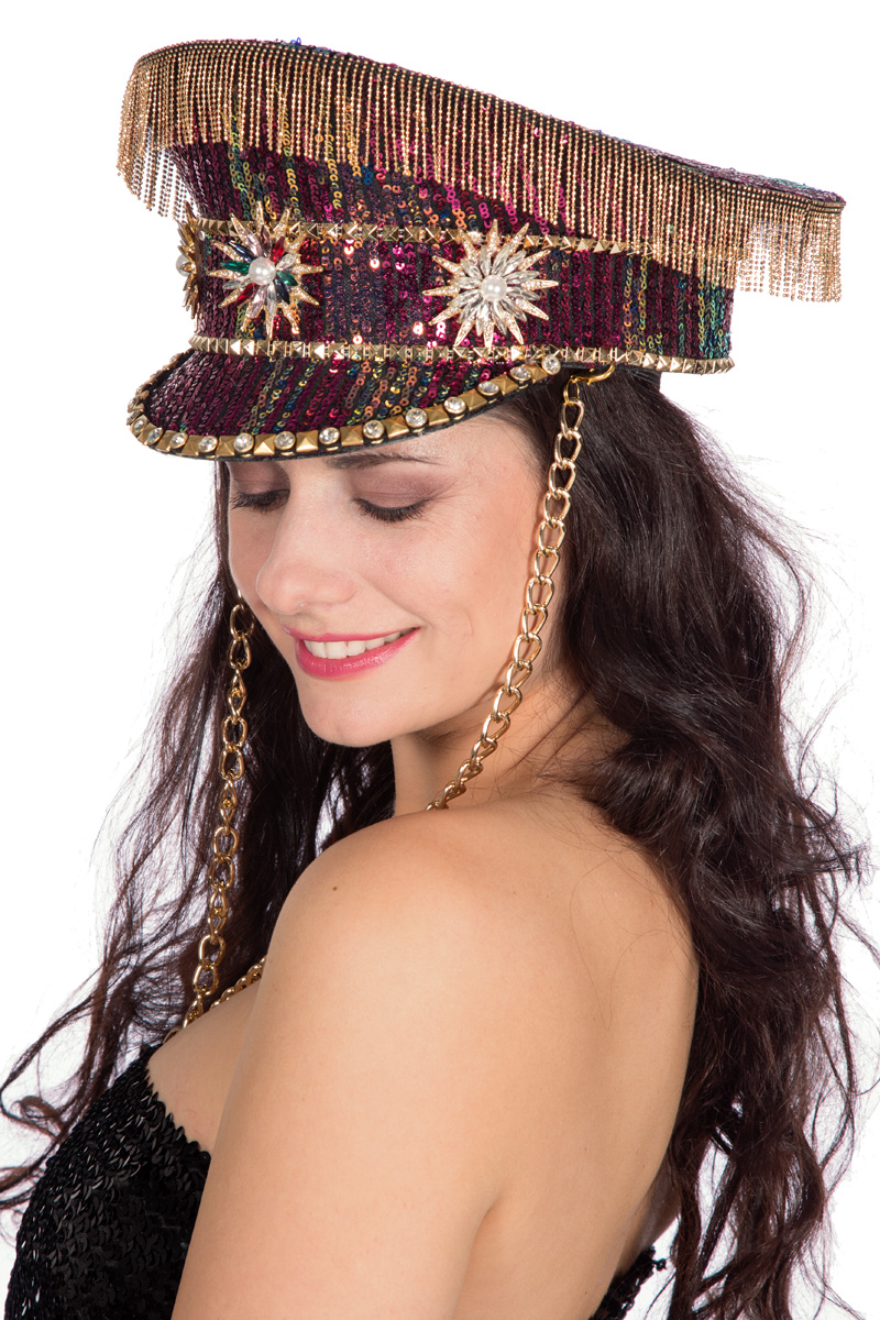 Pet Burning Man pink flower (met ketting/franje)