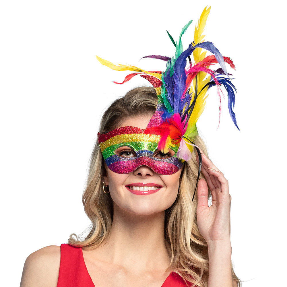 Oogmasker Venice arcobaleno