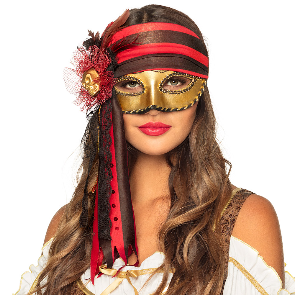 Halfmasker Venice donna pirata