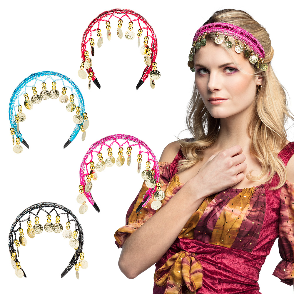 Hoofdband Belly dance 4 kleuren ass.