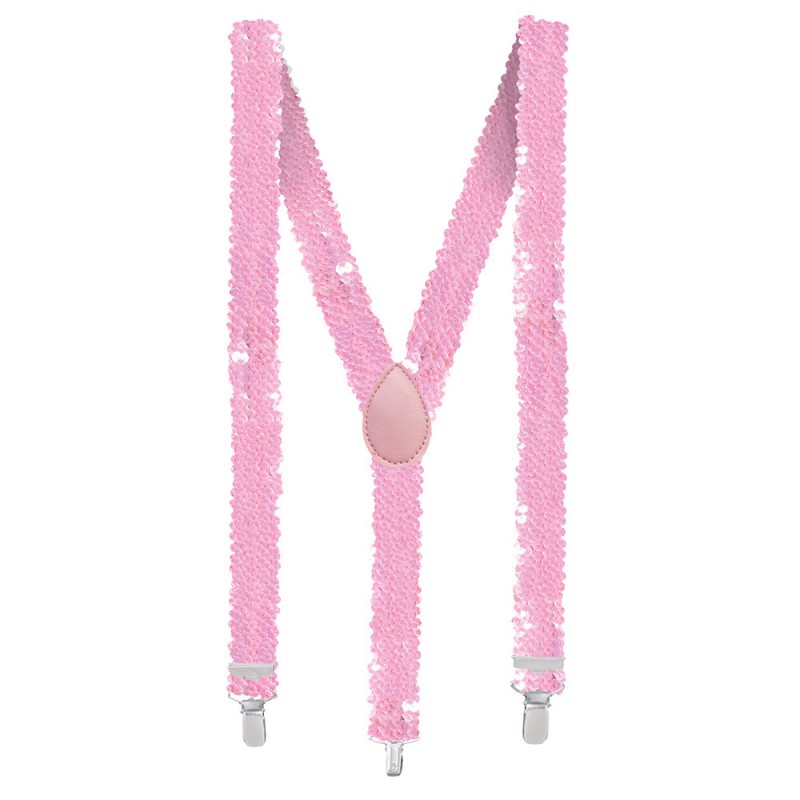 St. Bretels Pailletten roze