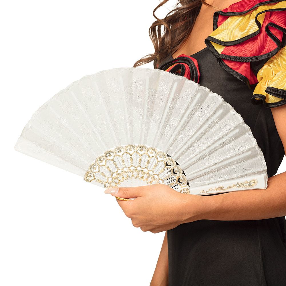 Waaier Granada wit (25 cm)