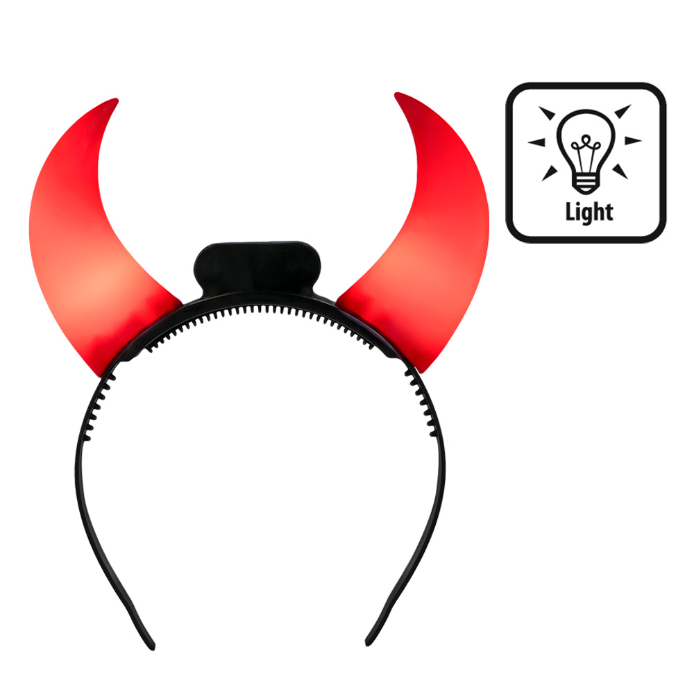 LED diadeem Duivelhoorntjes
