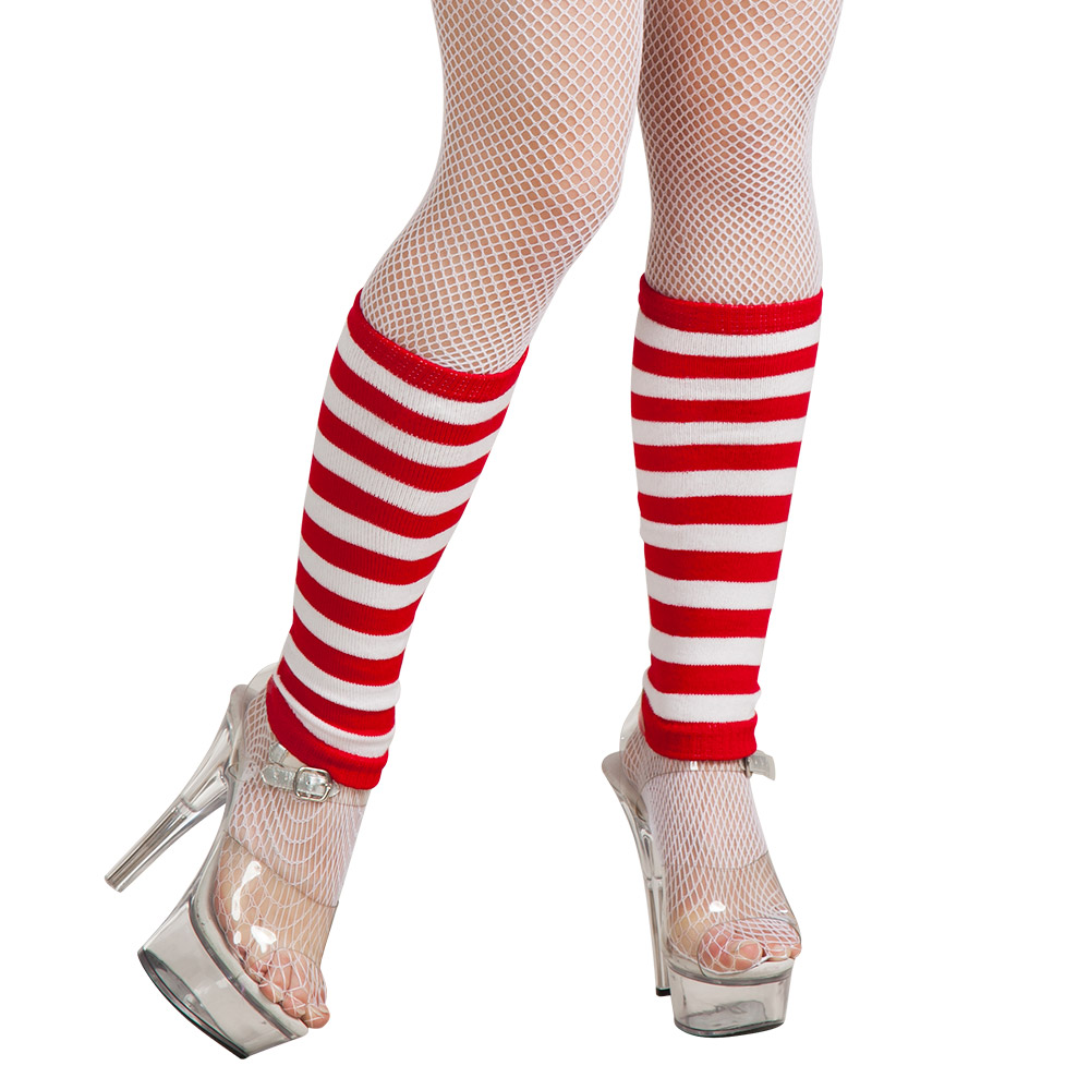 Paar beenwarmers Gestreept