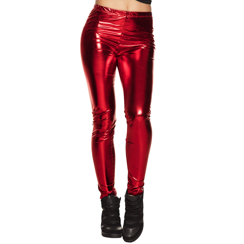 St. Legging Glance rood (M stretch)