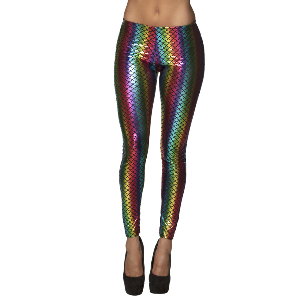 Legging Regenboogzeemeermin (M stretch)