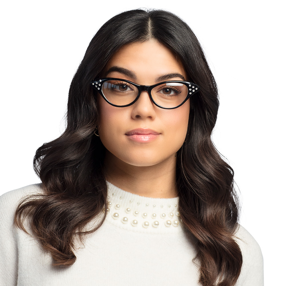 Partybril 50's babe zwart