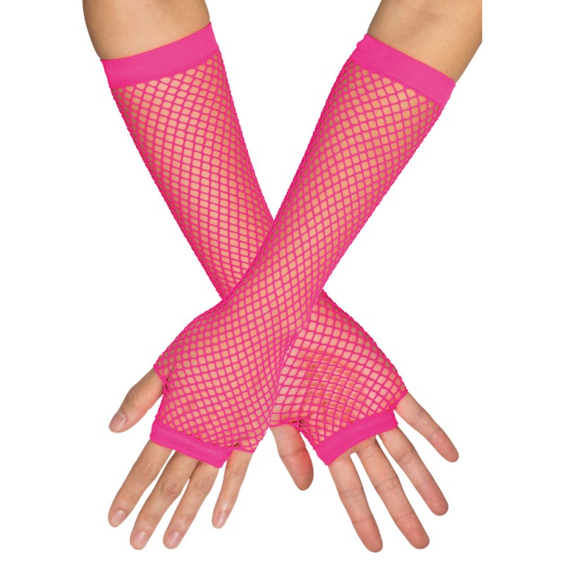 Pr. Handschoenen elleboog New York neonroze