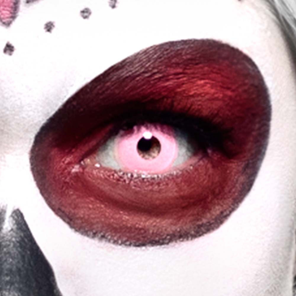 Paar maandlenzen UV flash roze