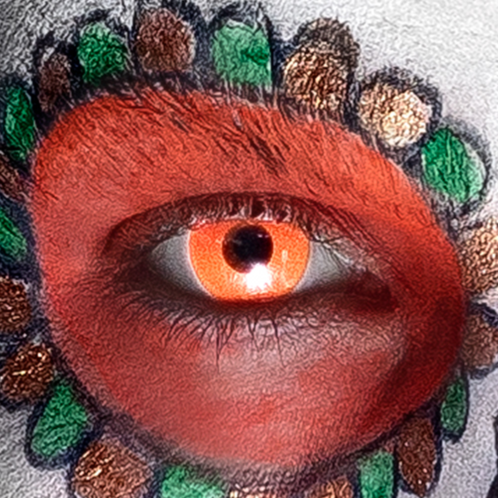 Paar maandlenzen UV flash oranje