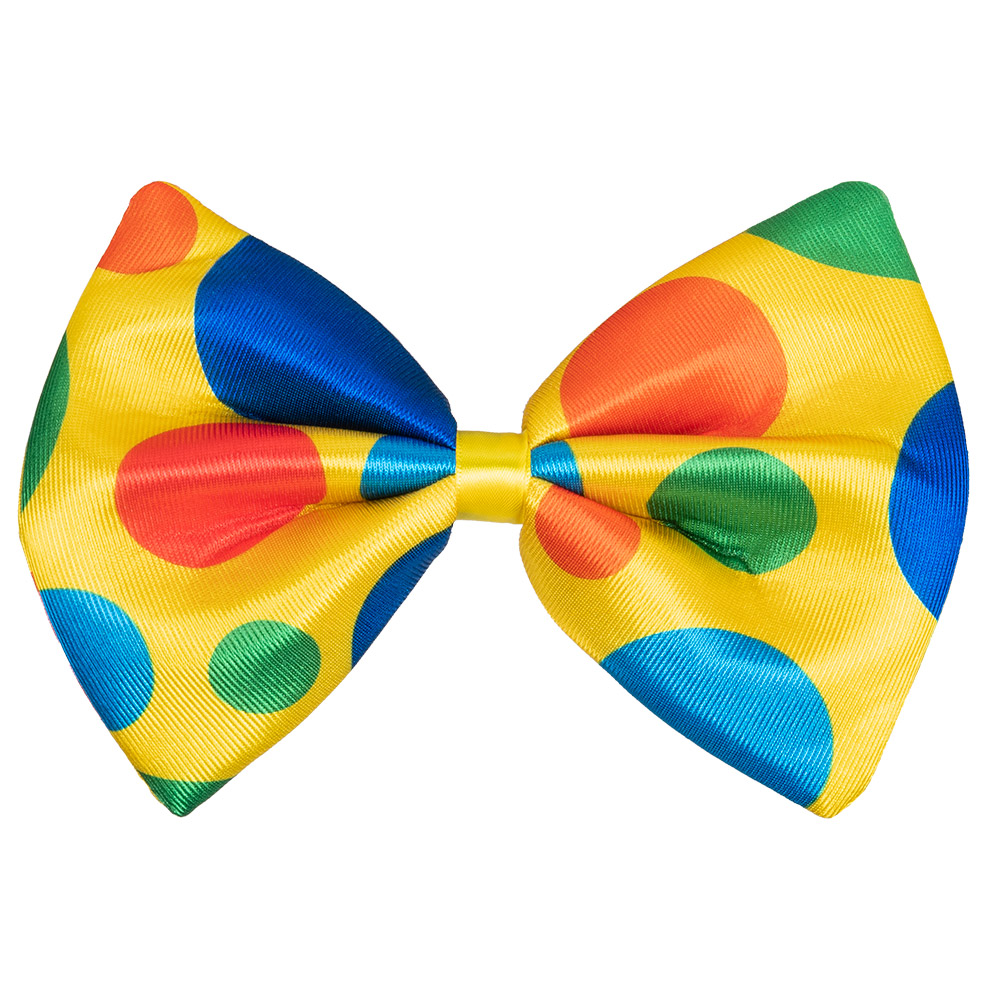 Grote vlinderstrik Clown (15 x 21 cm)