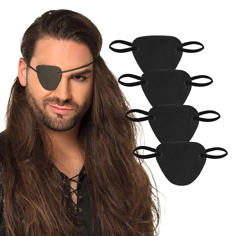Set 4 piratenooglapjes