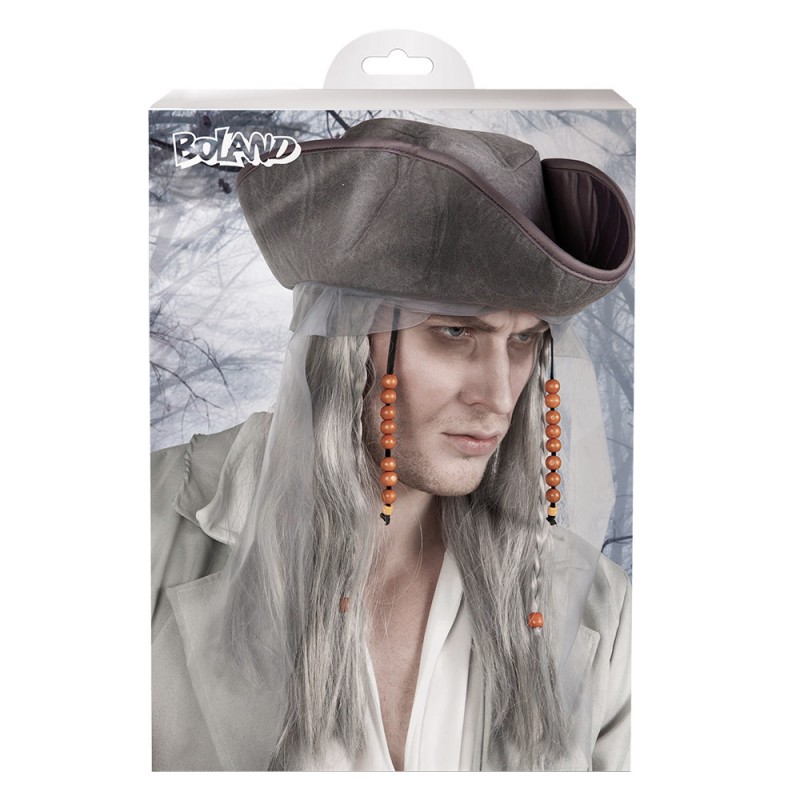 St. Pruik Ghost pirate met hoed