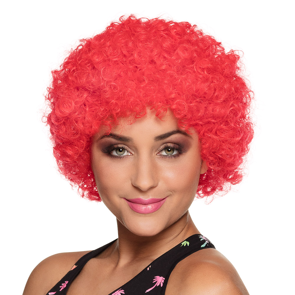 Pruik Pop rood
