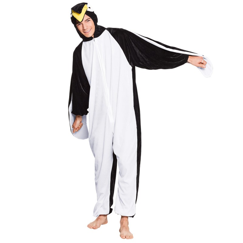 St. Tienerkostuum Pinguïn pluche (max. 1.65 m)