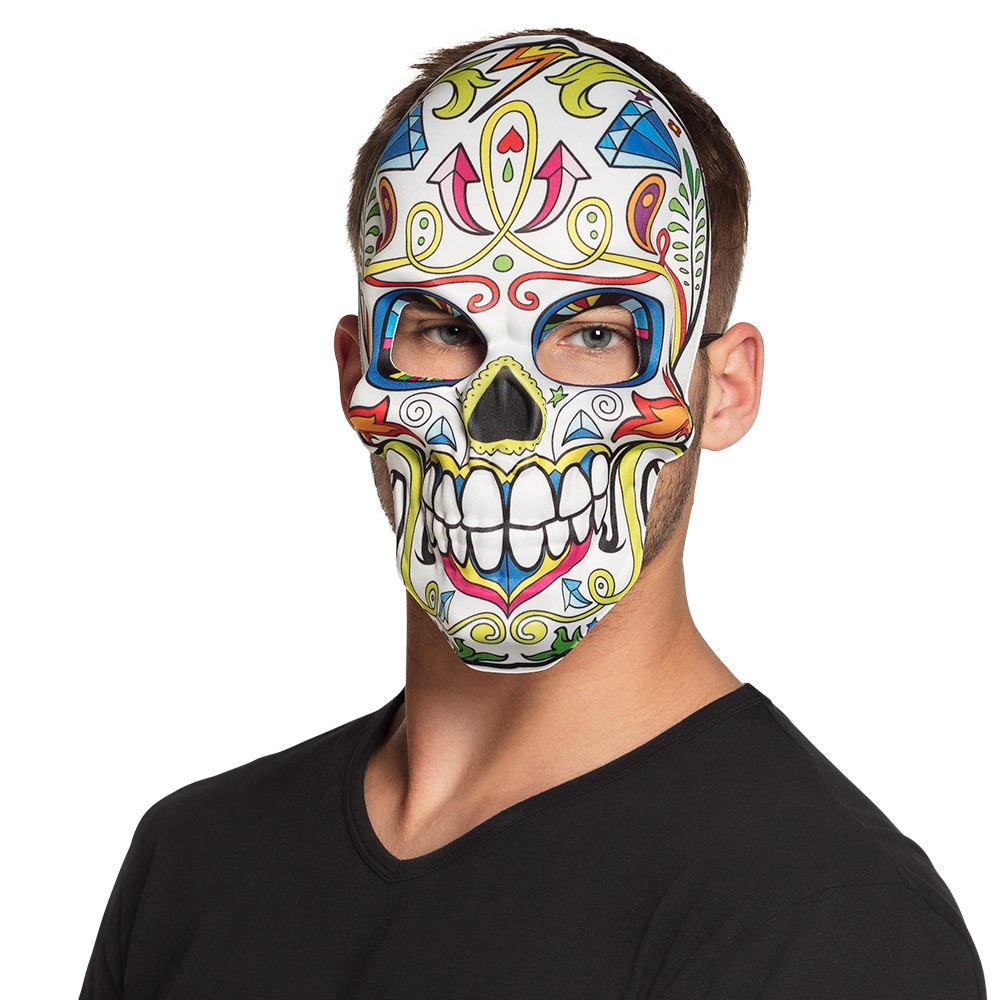 Gezichtsmasker Mr Day of the dead