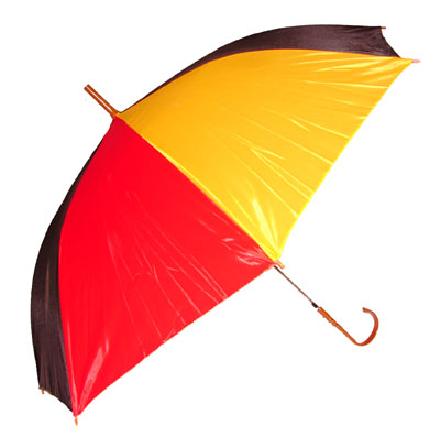 Paraplu rood geel zwart