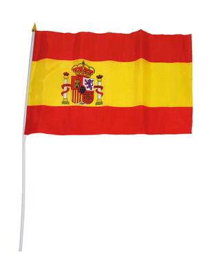 Vlag 30 x 45 cm op stok Spanje