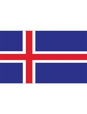 Vlag 150x90 cm Ijsland