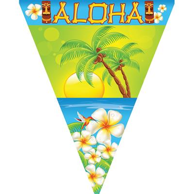 Vlaggenlijn Aloha 5 m 10 vlaggen
