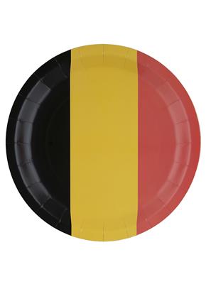 8 borden rood geel zwart 23 cm