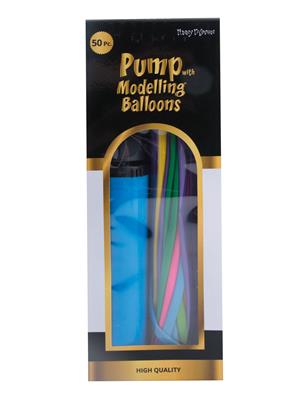 50 modeleerballonnen met pomp
