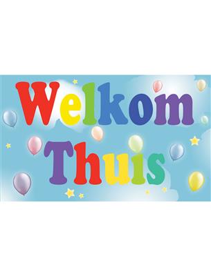 Vlag 150 x 90 cm Welkom thuis