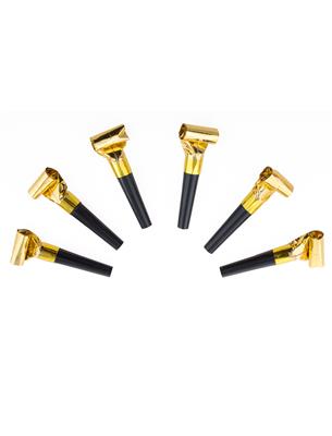 6 uitblazers metallic goud