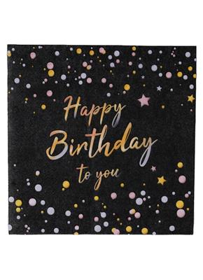 20 servetten Happy Birthday