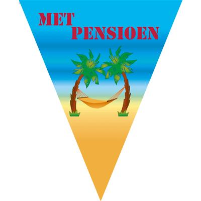 Vlaggenlijn 5 m 10 vlaggen Met pensioen