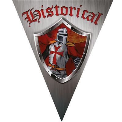 Vlaggenlijn 5m 10 vlaggen historical