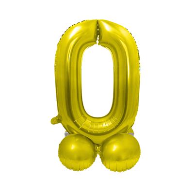 Folieballon 16" op voet 0 goud