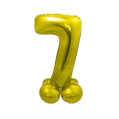 Folieballon 16" op voet 7 goud