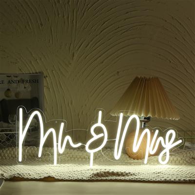 Neon licht Mr&Mrs