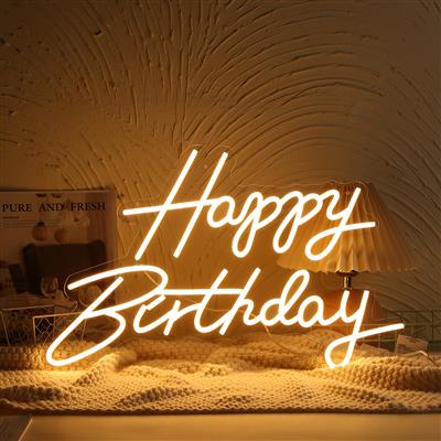Neon licht Happy Birthday
