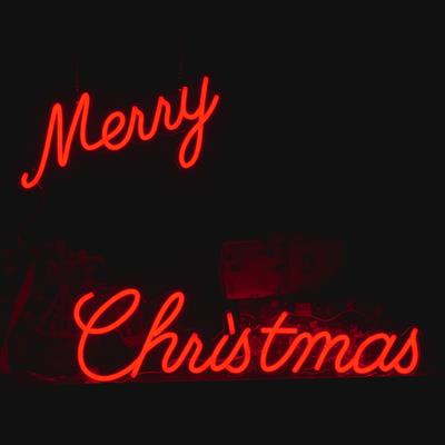 Neon licht Merry Christmas
