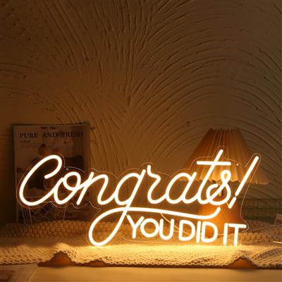 Neon licht Congrats You Did It
