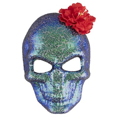 Masker doodskop glitter