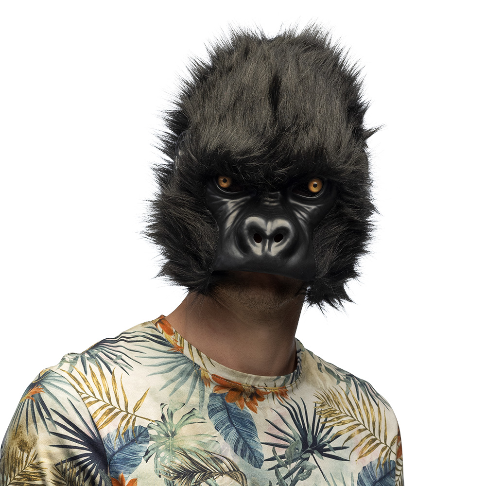 Pluchen halfmasker Gorilla